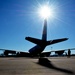 Maintenance and operations ready a KC-135 Stratotanker for flight