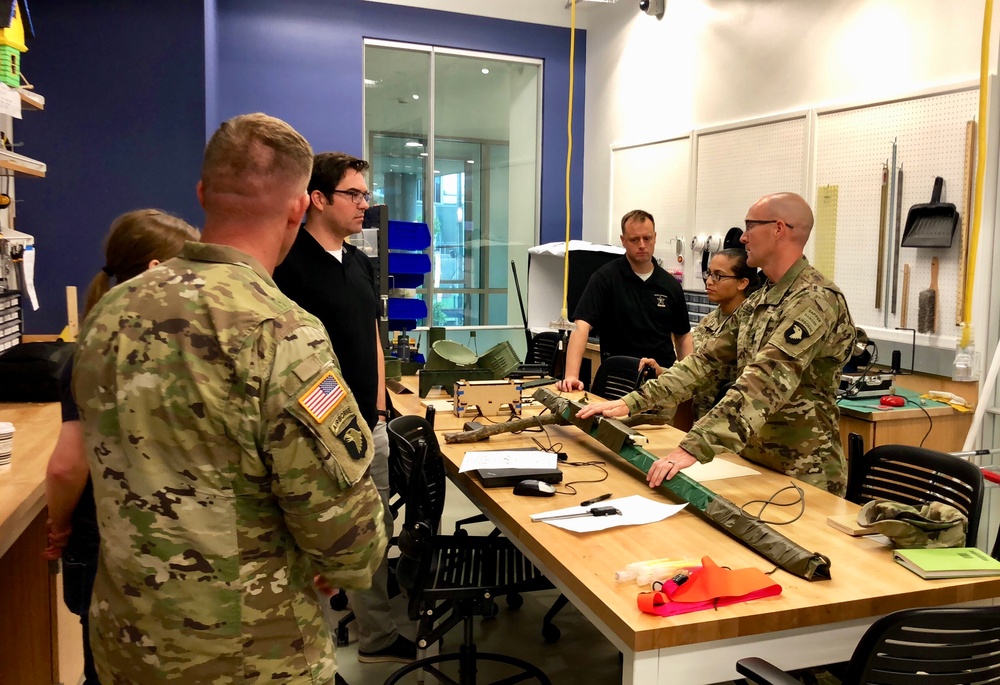 Soldier describes the uses, capabilities, and limitations of a field-expedient Braiser Breech device to Vanderbilt University ROTC cadre and Vanderbilt University Engineering Department staff