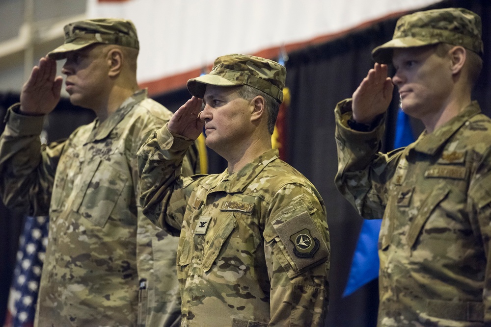 137th SOW holds first change of command since historic mission change