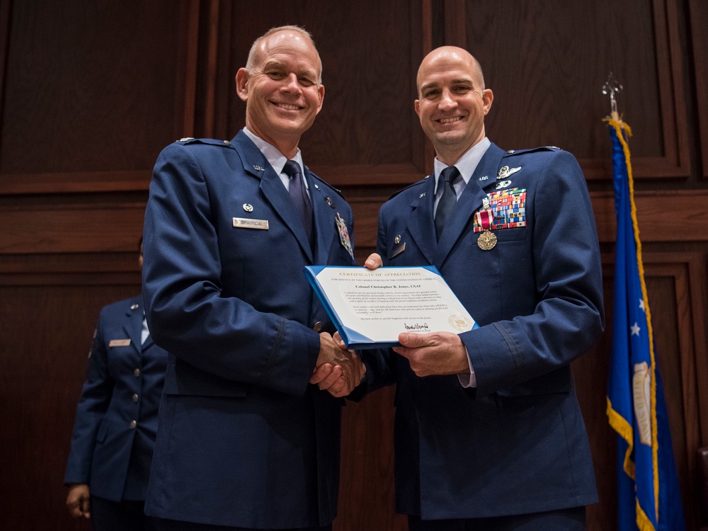 187th Operations Group commander retirement ceremony