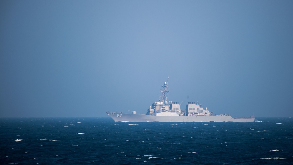 USS Jason Dunham transits Bab al-Mandeb