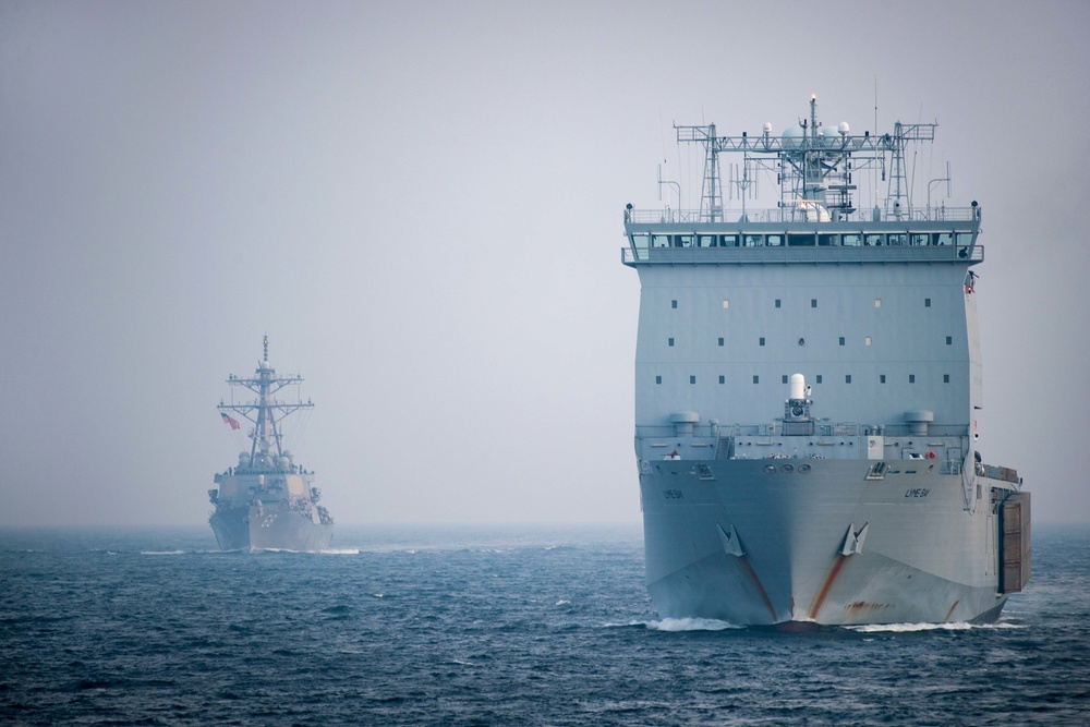 USS Jason Dunham transits Bab al-Mandeb
