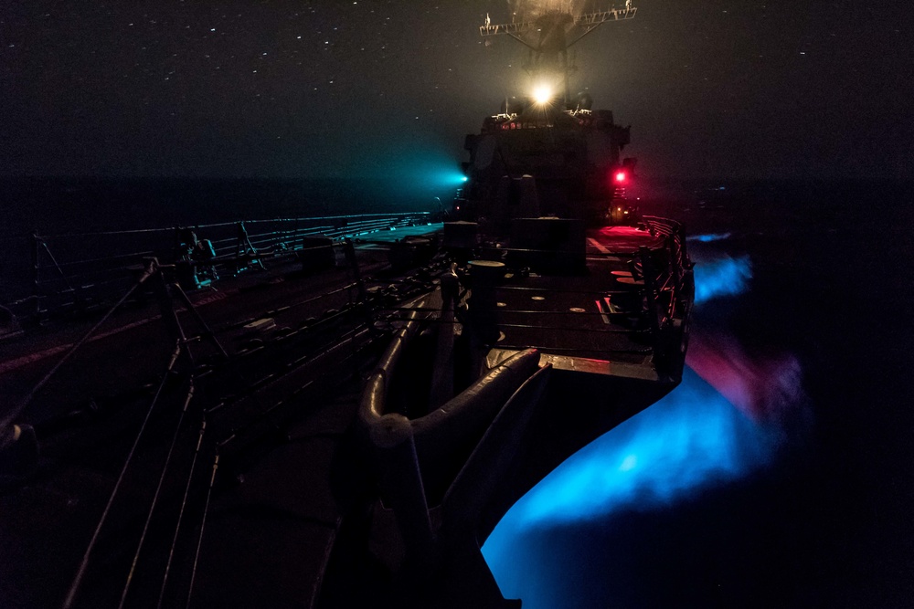 USS Jason Dunham transits Bab al-Mandeb