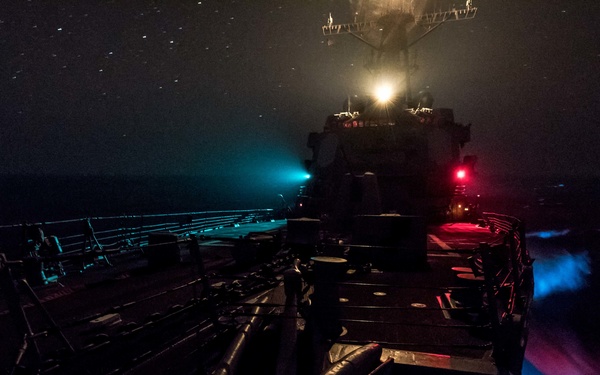USS Jason Dunham transits Bab al-Mandeb