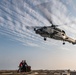 USS Jason Dunham helicopter in-flight refueling and vertical replenishment