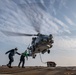 USS Jason Dunham helicopter in-flight refueling and vertical replenishment