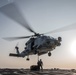 USS Jason Dunham helicopter in-flight refueling and vertical replenishment