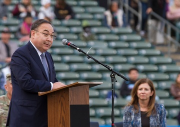 Kazakh ambassador addresses Troops during the Arizona National Guard Muster