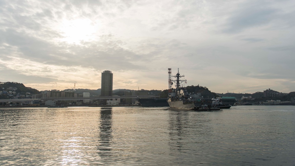 USS Barry Departs Dry Dock