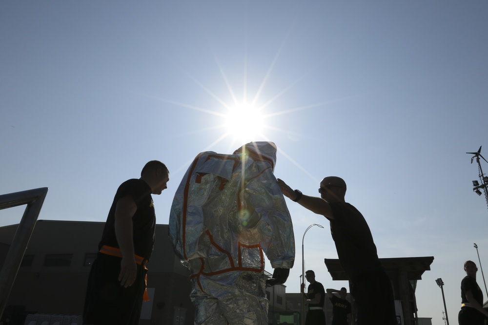 637th CBRN Company Conducts Water Confidence Training