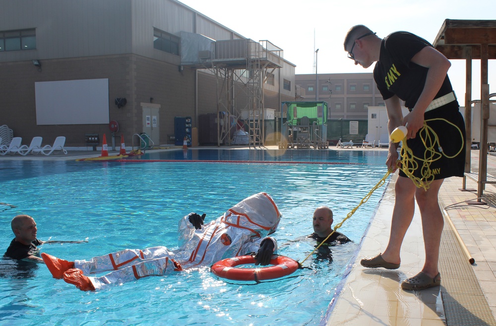 637th CBRN Company Conducts Water Confidence Training