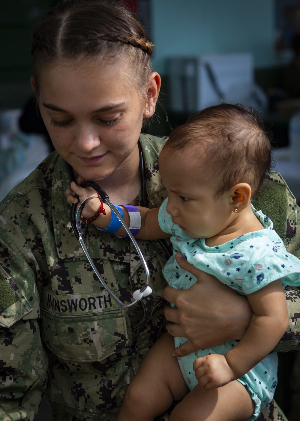 USNS Comfort Personnel Treat Patients at a Land-based Medical Site, in Colombia