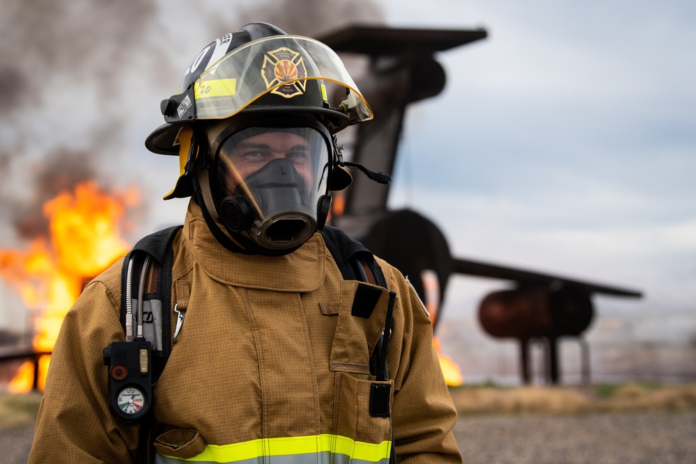 Aircraft and structural live fire training