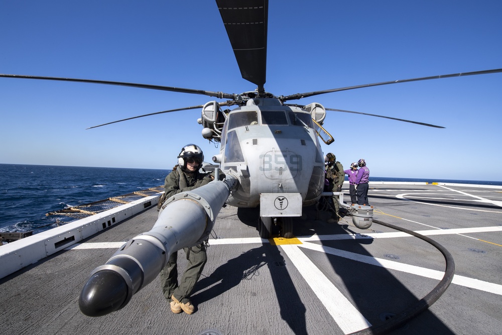 Flight Operations Aboard USS Somerset (LPD 25)