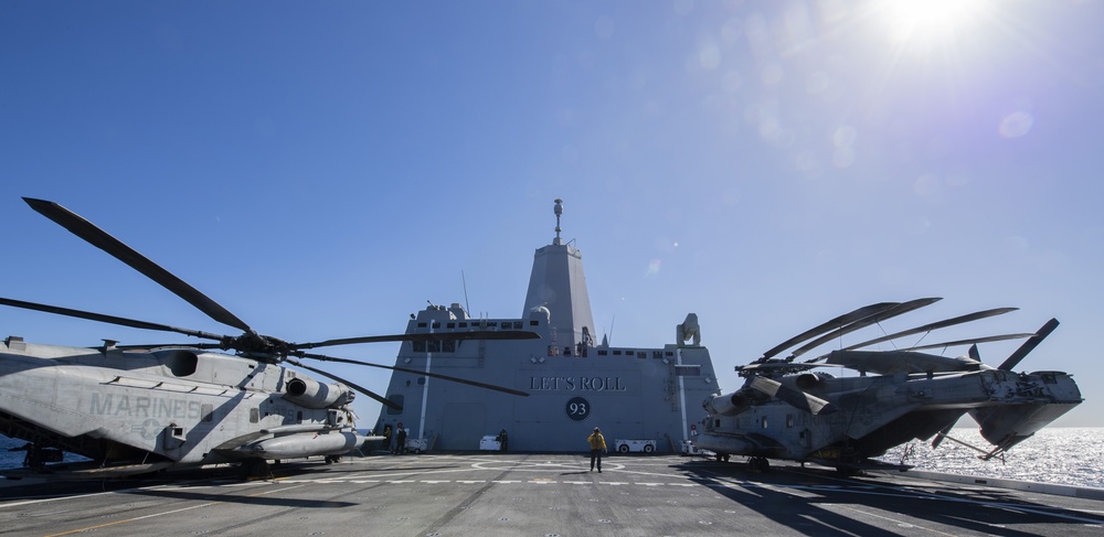 Flight Operations Aboard USS Somerset (LPD 25)