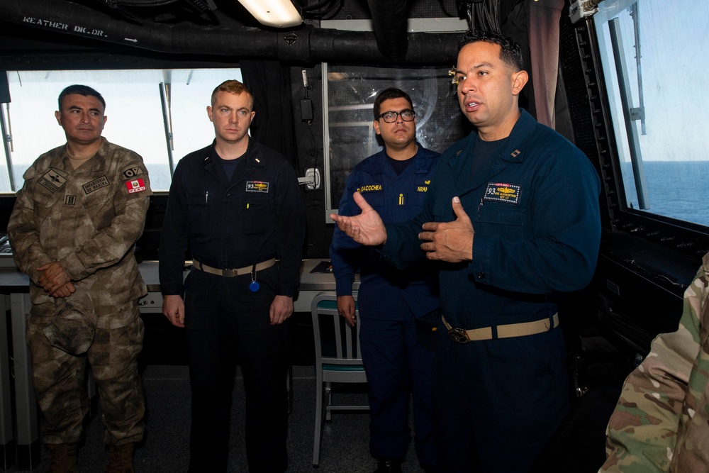 USS Somerset (LPD 25) Hosts Peruvians, Brazilians and Chileans