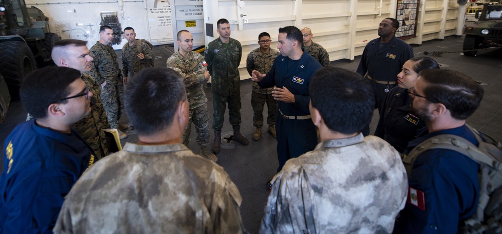 USS Somerset (LPD 25) Hosts Peruvians, Brazilians and Chileans