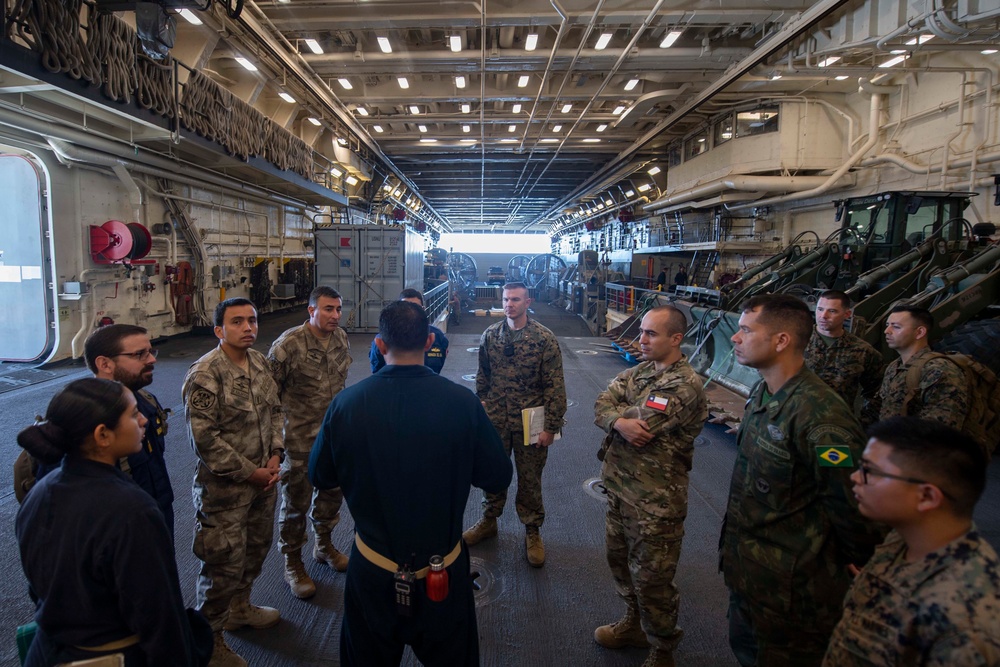 USS Somerset (LPD 25) Hosts Peruvians, Brazilians and Chileans