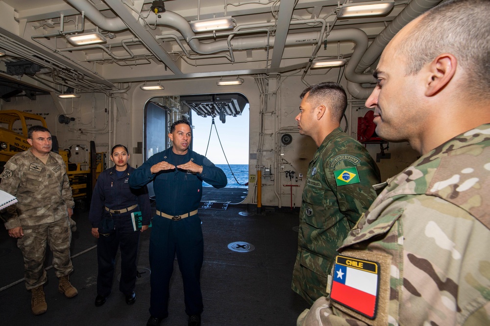 USS Somerset (LPD 25) Hosts Peruvians, Brazilians and Chileans