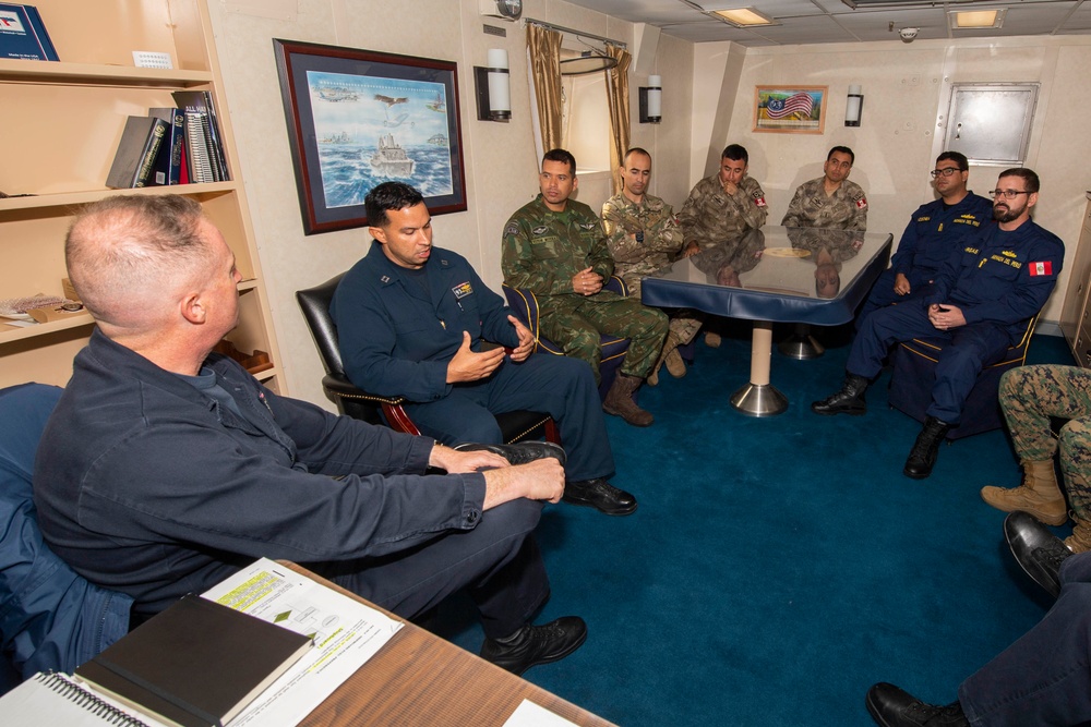 Foreign Military Allies Meet Aboard USS Somerset (LPD 25)