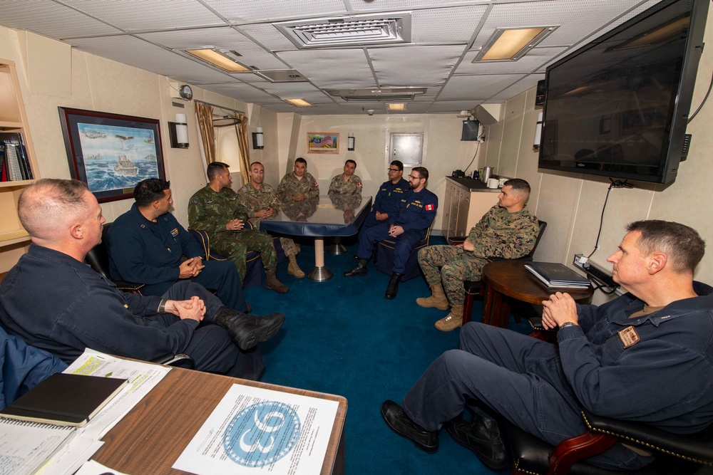 Foreign Military Allies Meet Aboard USS Somerset (LPD 25)