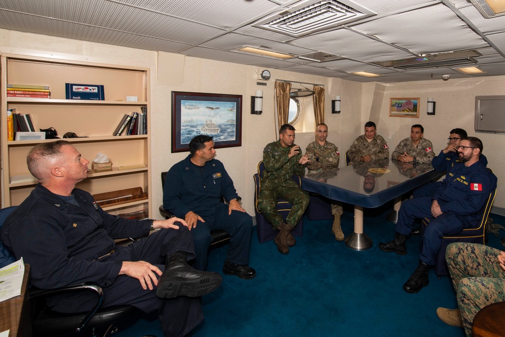 Foreign Military Allies Meet Aboard USS Somerset (LPD 25)