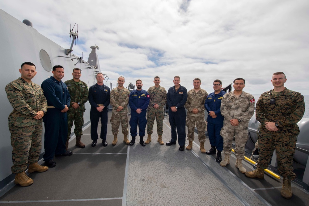 Foreign Military Allies Meet Aboard USS Somerset (LPD 25)