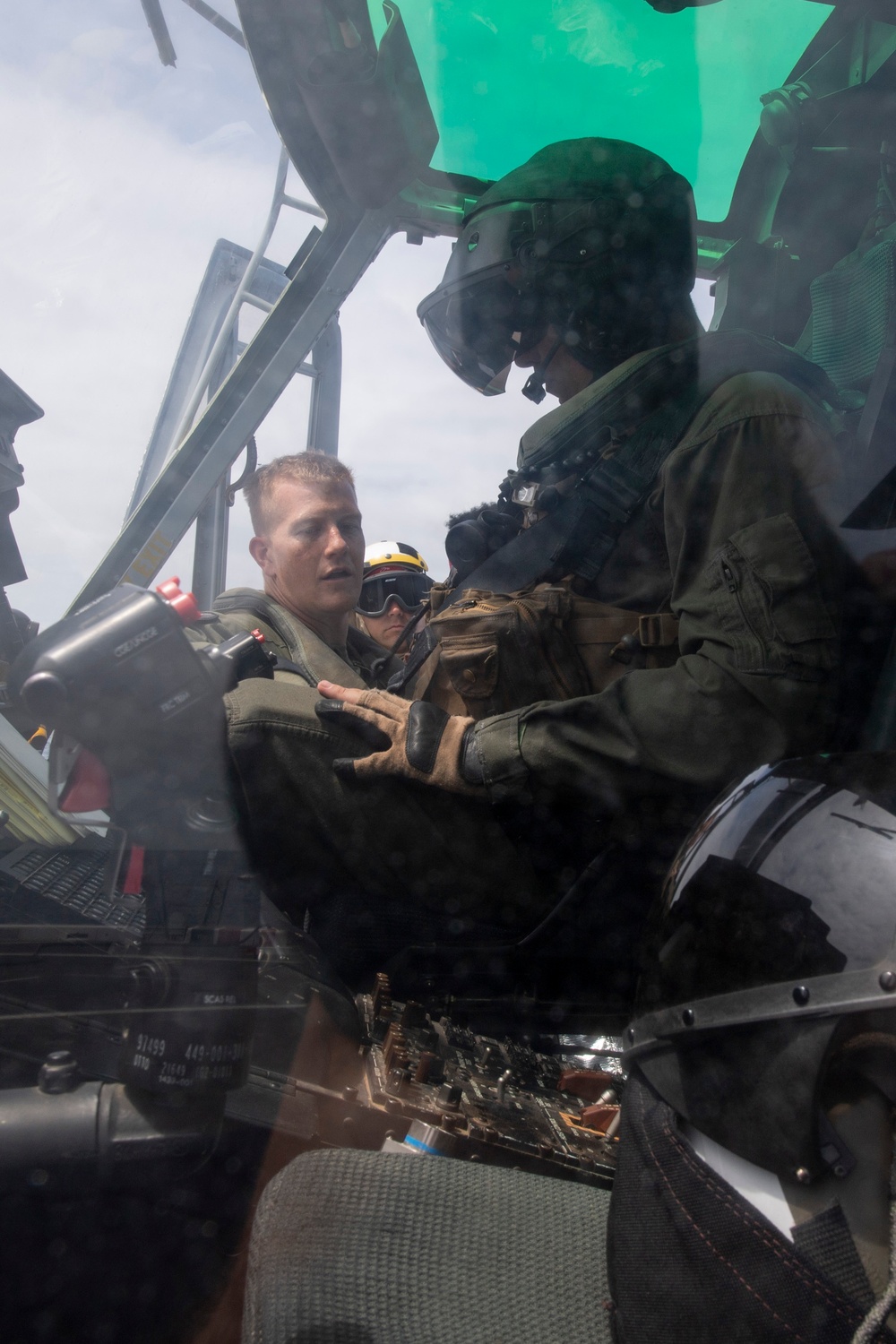 Marines and Sailors Aircraft Firefighting Training Aboard USS Somerset (LPD 25)