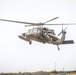 82nd CAB UH-60 Blackhawk Helicopter Proceeds To Land