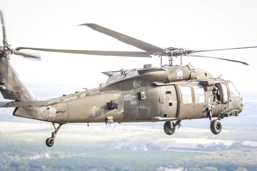 82nd CAB UH-60 Blackhawk In Flight