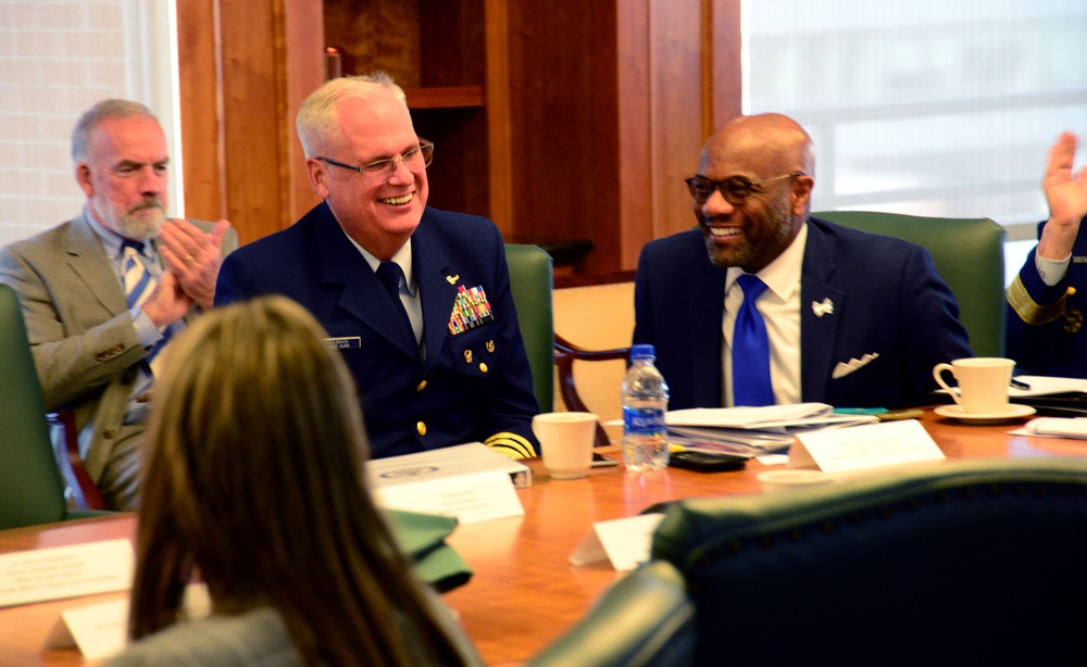 Coast Guard command and HBCU representatives meet at Norfolk State University