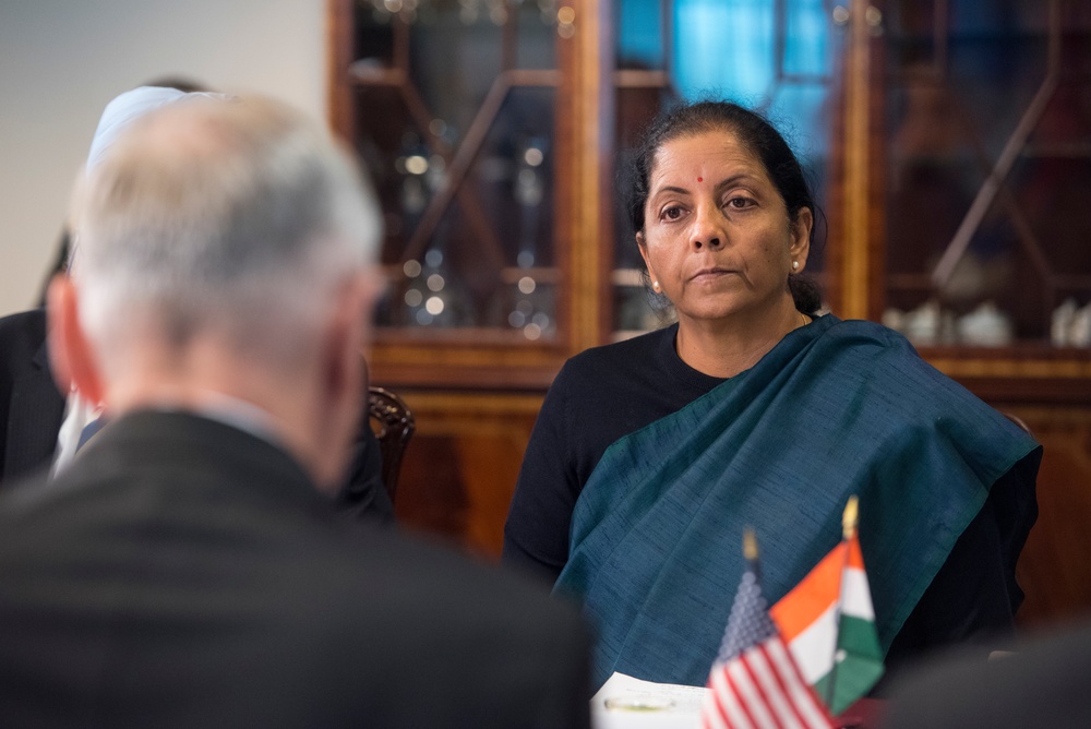 SD bilateral with India Minister of Defense Nirmala Sitharaman