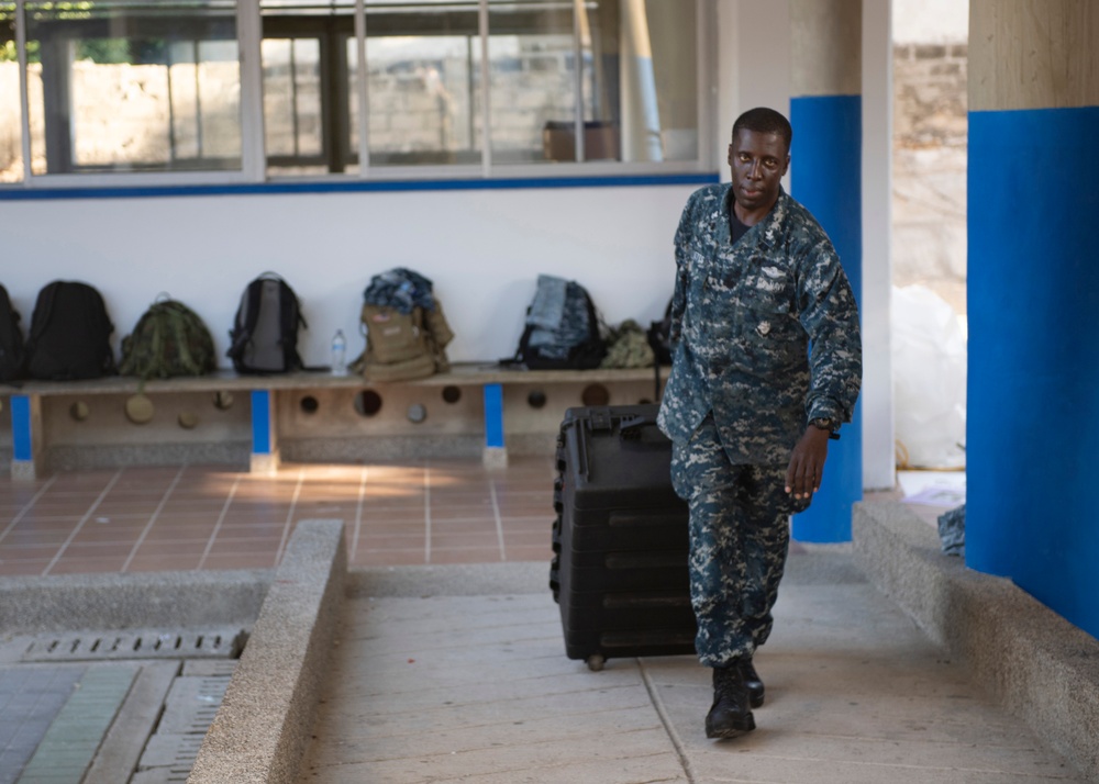 USNS Comfort Personnel Treat Patients at a Land-based Medical Site, in Colombia