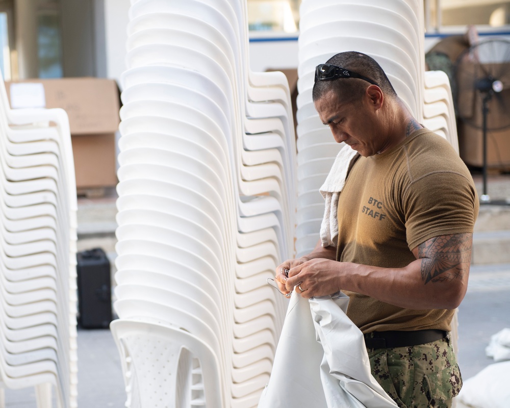 USNS Comfort Personnel Treat Patients at a Land-based Medical Site, in Colombia