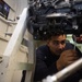 Aviation Ordnanceman 3rd Class George Moreno, from San Diego, performs maintenance on an M61A-2 20mm machine gun aboard the Nimitz-class aircraft carrier USS John C. Stennis (CVN 74).