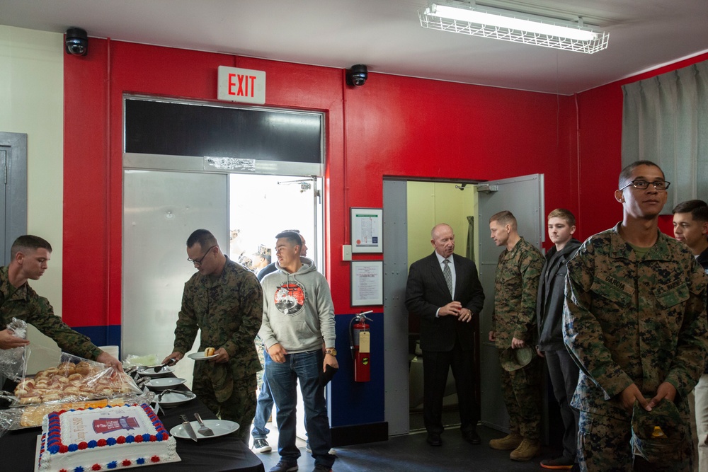 Ribbon cutting ceremony at the SMP building aboard CATC Camp Fuji