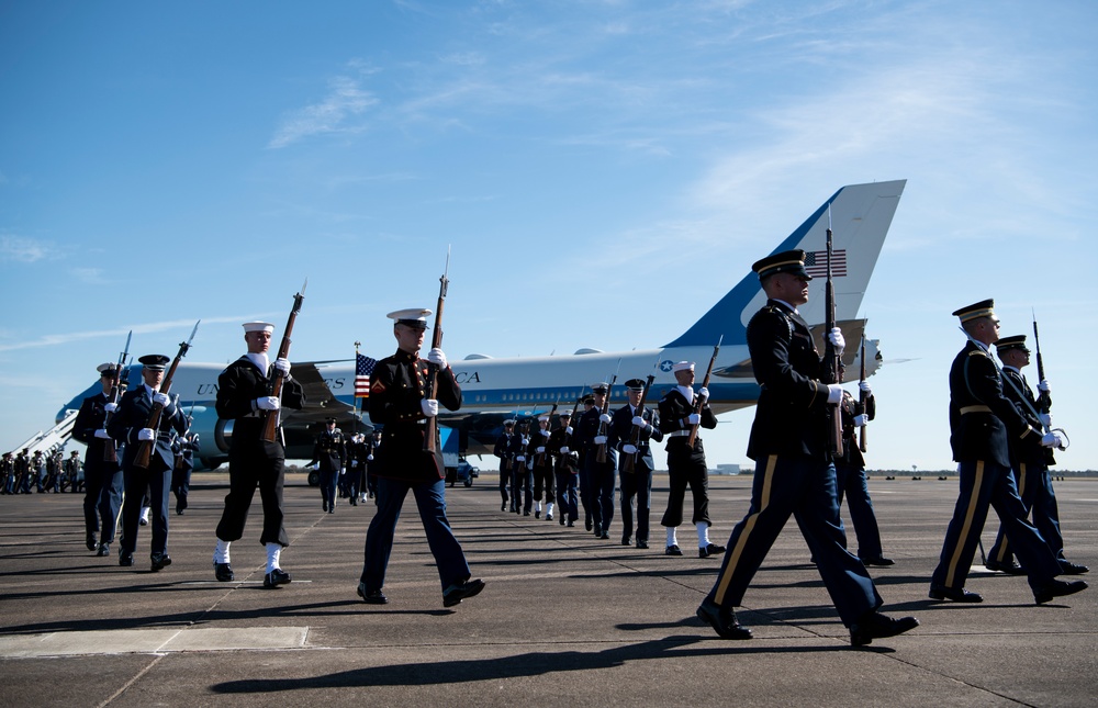 Departure Ceremony at Ellington Field Joint Reserve Base