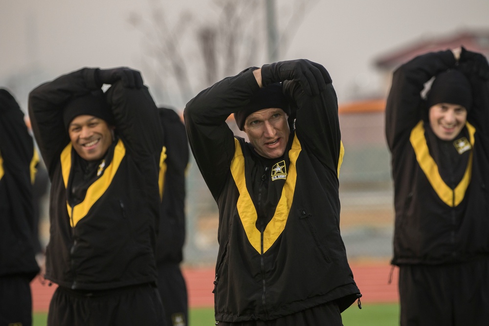 2nd Sustainment Champions PRT with Army Sergeant Major