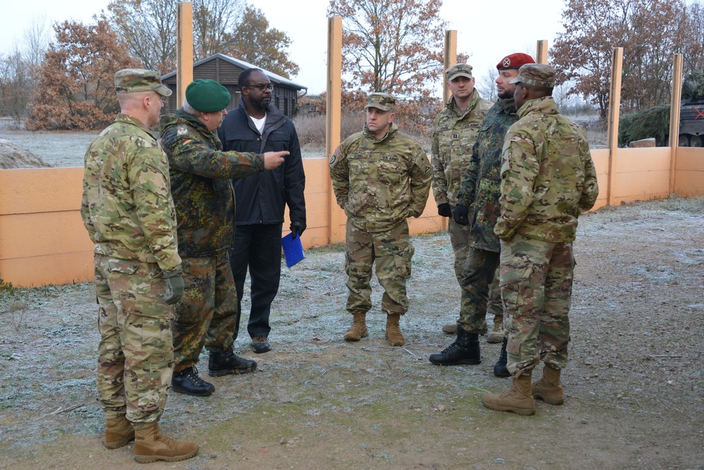 JMRC delegation visits German CTC in Letzlingen