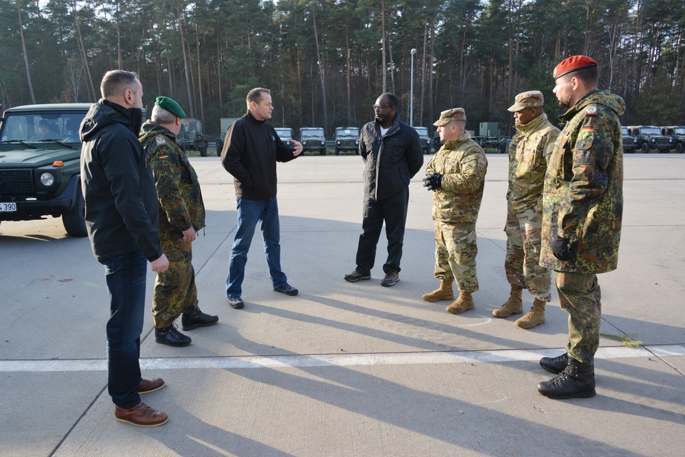JMRC delegation visits German CTC in Letzlingen
