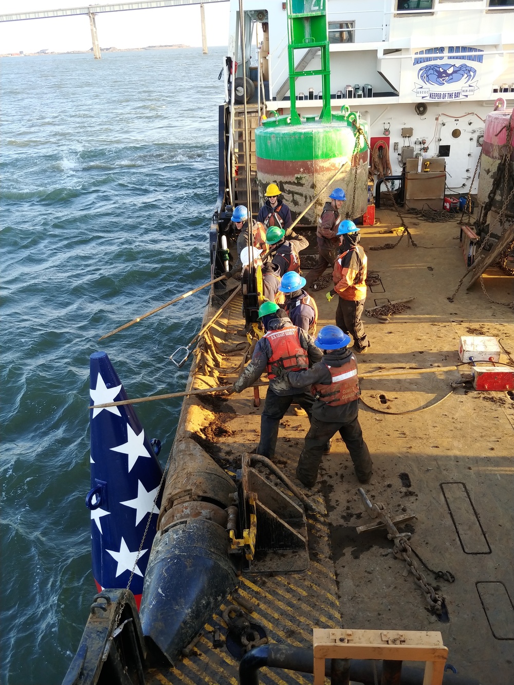 Coast Guard removes Francis Scott Key buoy for winter season