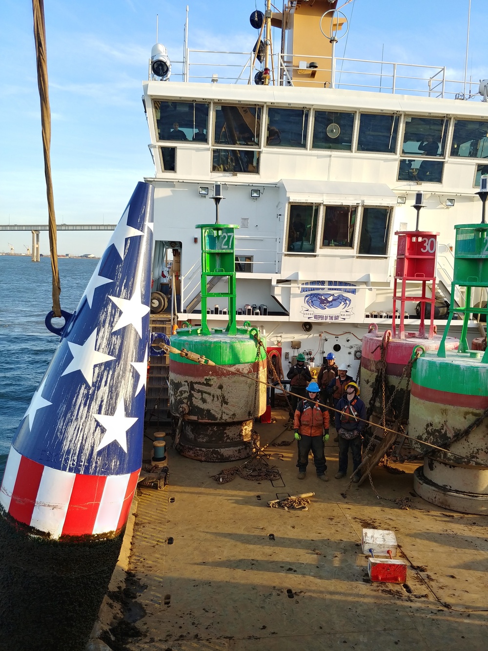 Coast Guard removes Francis Scott Key buoy for winter season