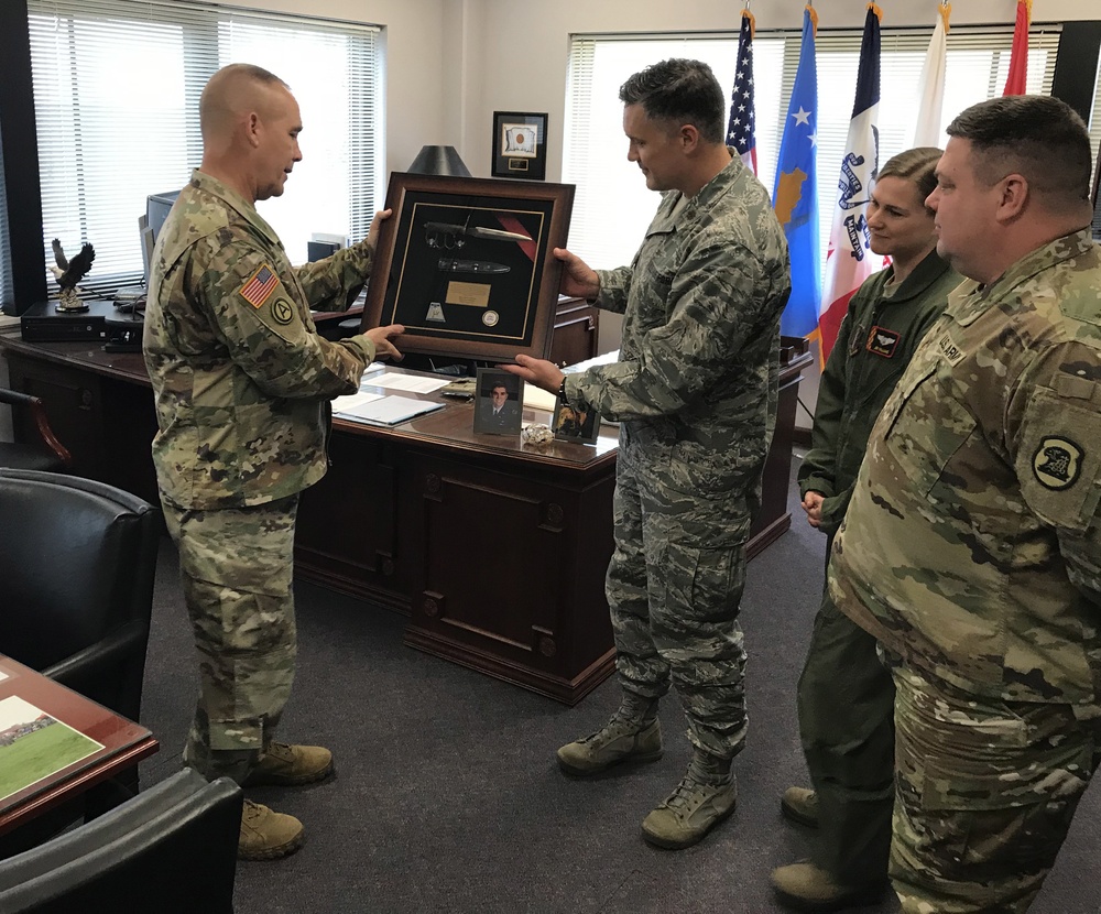 WWI trench knife presented to Iowa adjutant general
