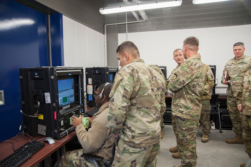 Maj. Gen. Andrew M. Rohling visite the 5-4th ADA Facilities in Shipton Barracks Ansbach