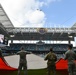 45th SW Airmen unfurl flag at Miami Dolphins game