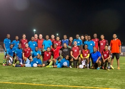 CLDJ Soccer Diplomacy with Djibouti Gendarmerie