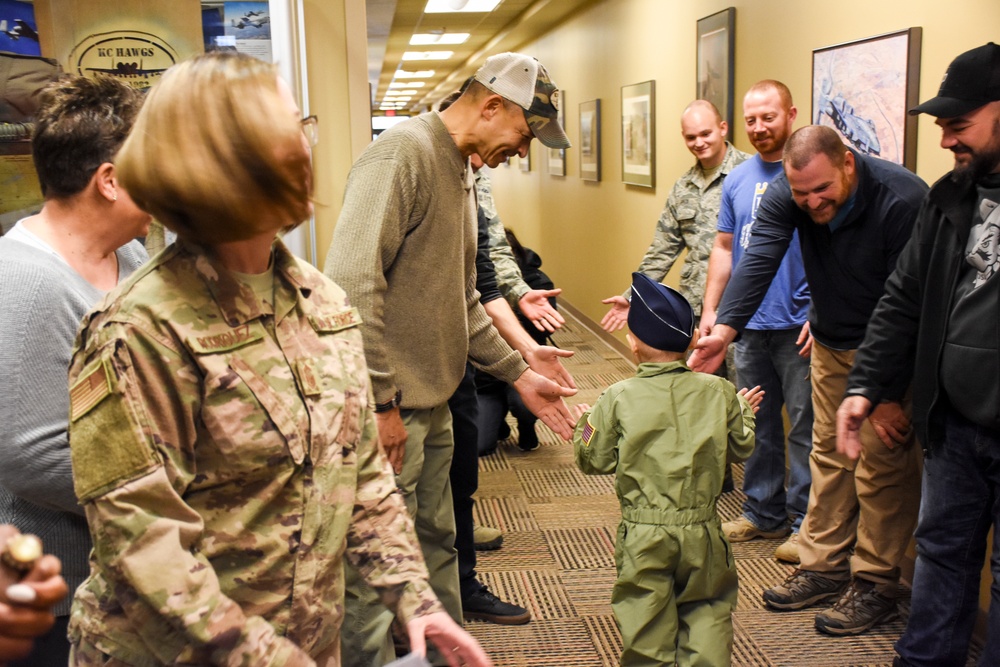 442d Fighter Wing teams with Sporting KC Victory Project to make a child a fighter pilot for a day