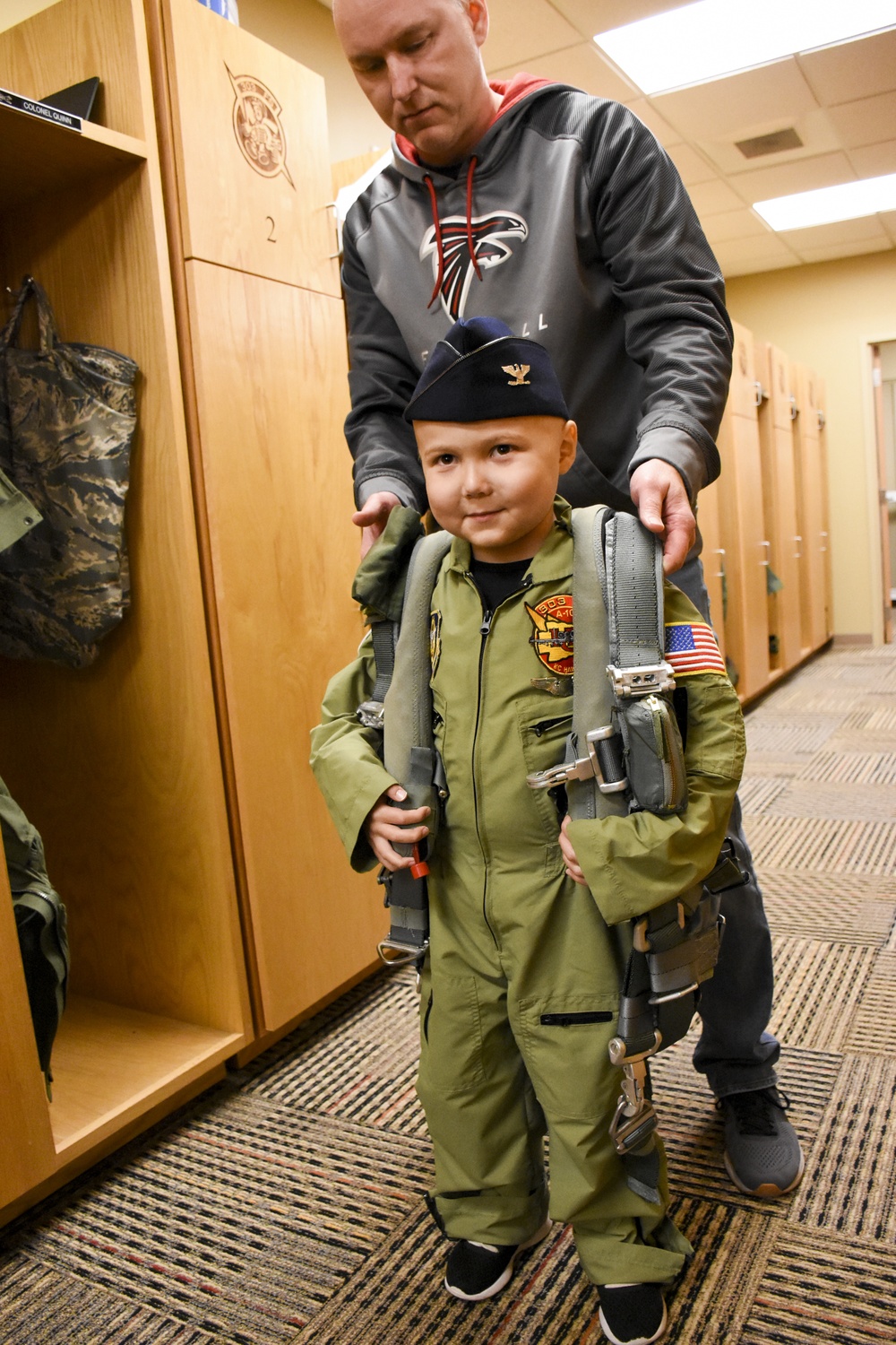 442d Fighter Wing teams with Sporting KC Victory Project to make a child a fighter pilot for a day