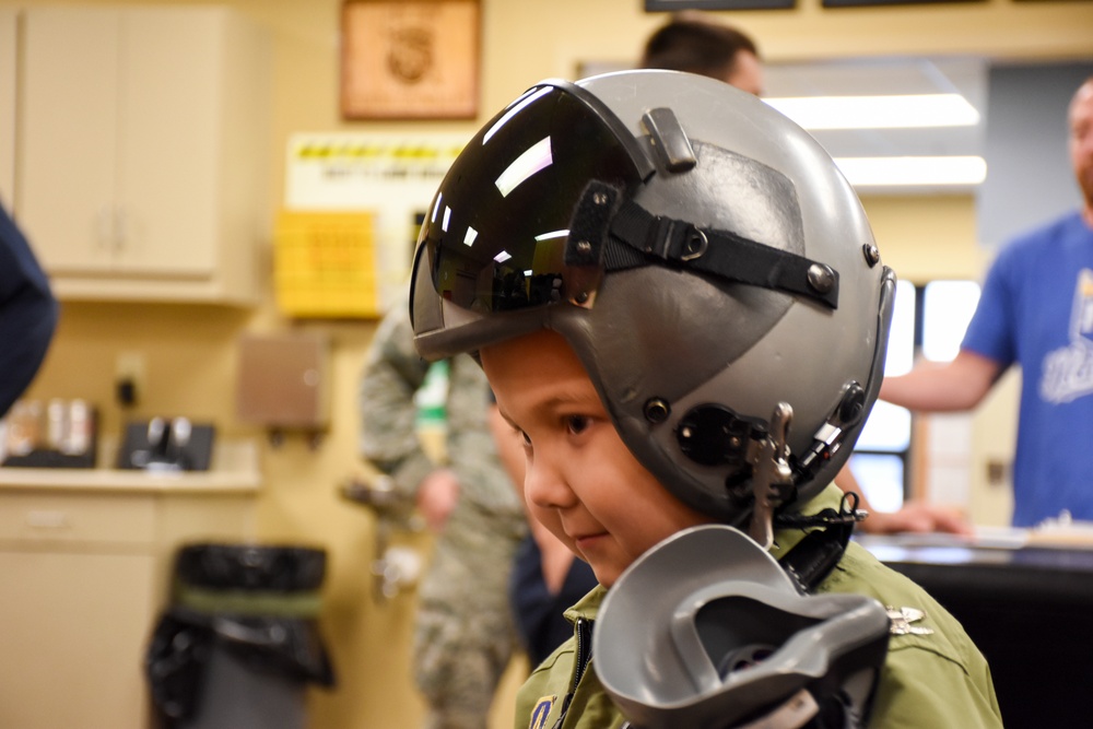 442d Fighter Wing teams with Sporting KC Victory Project to make a child a fighter pilot for a day