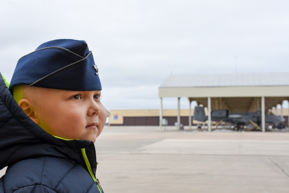 442d Fighter Wing teams with Sporting KC Victory Project to make a child a fighter pilot for a day